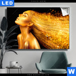 Leuchtbild Goldenes Haar Querformat Produktvorschau mit dem Bild Goldenes Haar im Format Querformat.