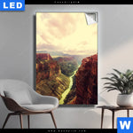 Leuchtbild Grand Canyon Landschaft Hochformat Produktvorschau mit dem Bild Grand Canyon Landschaft im Format Hochformat.