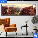 Leuchtbild Grand Canyon Landschaft Panorama Produktvorschau mit dem Bild Grand Canyon Landschaft im Format Panorama.