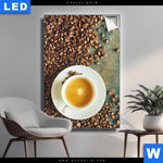 Leuchtbild Kaffee Genuss Hochformat Produktvorschau mit dem Bild Kaffee-Genuss im Format Hochformat.