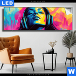 Leuchtbild Klang Der Farben Panorama Produktvorschau mit dem Bild Klang der Farben im Format Panorama.