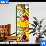 Leuchtbild Knackiges Frisches Gemuese Schmal Produktvorschau mit dem Bild Knackiges frisches Gemüse im Format Schmal.