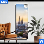 Leuchtbild Koelner Skyline Schmal Produktvorschau mit dem Bild Kölner Skyline im Format Schmal.
