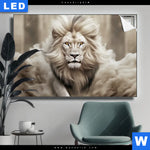 Leuchtbild Koenig Der Tiere Querformat Produktvorschau mit dem Bild König der Tiere im Format Querformat.