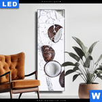 Leuchtbild Kokosnuesse Mit Wasserspritzer Schmal Produktvorschau mit dem Bild Kokosnüsse mit Wasserspritzer im Format Schmal.