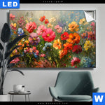 Leuchtbild Leuchtende Fruehlingsblumen Querformat Produktvorschau mit dem Bild Leuchtende Frühlingsblumen im Format Querformat.