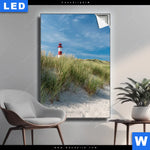 Leuchtbild Leuchtturm No 1 Hochformat Produktvorschau mit dem Bild Leuchtturm No. 1 im Format Hochformat.