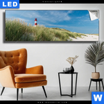 Leuchtbild Leuchtturm No 1 Panorama Produktvorschau mit dem Bild Leuchtturm No. 1 im Format Panorama.