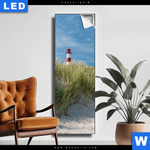 Leuchtbild Leuchtturm No 1 Schmal Produktvorschau mit dem Bild Leuchtturm No. 1 im Format Schmal.