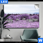 Leuchtbild Lila Savanne Kopie Querformat Produktvorschau mit dem Bild Lila Savanne im Format Querformat.