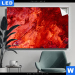 Leuchtbild Liquid Marmor Rot Querformat Produktvorschau mit dem Bild Liquid Marmor rot im Format Querformat.