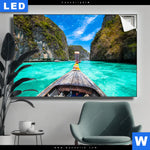 Leuchtbild Longtail Boot Querformat Produktvorschau mit dem Bild Longtail-Boot im Format Querformat.