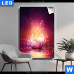 Leuchtbild Magie Blume Hochformat Produktvorschau mit dem Bild Magie Blume im Format Hochformat.