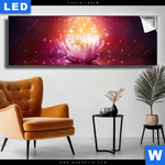 Leuchtbild Magie Blume Panorama Produktvorschau mit dem Bild Magie Blume im Format Panorama.