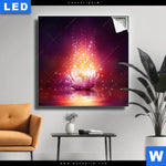 Leuchtbild Magie Blume Quadrat Produktvorschau mit dem Bild Magie Blume im Format Quadrat.