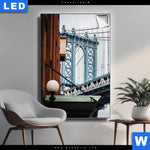 Leuchtbild Manhattan Hochformat Produktvorschau mit dem Bild Manhattan im Format Hochformat.