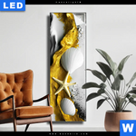 Leuchtbild Maritime Muschel Kunst Schmal Produktvorschau mit dem Bild Maritime Muschel-Kunst im Format Schmal.
