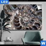 Leuchtbild Muschel Fossil No 3 Querformat Produktvorschau mit dem Bild Muschel Fossil No. 3 im Format Querformat.