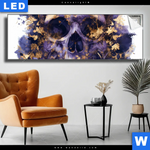 Leuchtbild Mystische Schaedelkunst Panorama Produktvorschau mit dem Bild Mystische Schädelkunst im Format Panorama.