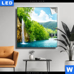 Leuchtbild Natur Pur Am See Quadrat Produktvorschau mit dem Bild Natur pur am See im Format Quadrat.