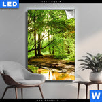 Leuchtbild Natur Pur Der Wald Hochformat Produktvorschau mit dem Bild Natur pur - Der Wald im Format Hochformat.