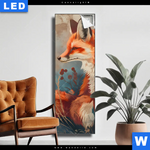Leuchtbild Naturpoesie Mit Fuchs Schmal Produktvorschau mit dem Bild Naturpoesie mit Fuchs im Format Schmal.