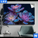 Leuchtbild Neon Sukkulenten Querformat Produktvorschau mit dem Bild Neon Sukkulenten im Format Querformat.