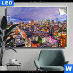 Leuchtbild New York Skyline Querformat Produktvorschau mit dem Bild New York Skyline im Format Querformat.