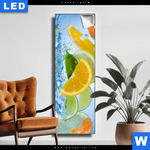 Leuchtbild Obst Unter Wasser Schmal Produktvorschau mit dem Bild Obst unter Wasser im Format Schmal.