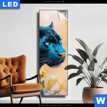 Leuchtbild Panther Farben Der Wildness Schmal Produktvorschau mit dem Bild Panther - Farben der Wildness im Format Schmal.