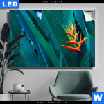 Leuchtbild Paradiesvogelblume Querformat Produktvorschau mit dem Bild Paradiesvogelblume im Format Querformat.