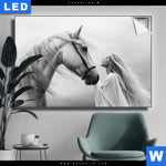 Leuchtbild Pferd Wildnis Liebe Querformat Produktvorschau mit dem Bild Pferd - Wildnis Liebe im Format Querformat.