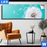 Leuchtbild Pusteblume No 4 Panorama Produktvorschau mit dem Bild Pusteblume No. 4 im Format Panorama.