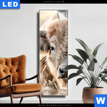 Leuchtbild Rind Kraft Der Stille Schmal Produktvorschau mit dem Bild Rind - Kraft der Stille im Format Schmal.