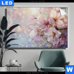 Leuchtbild Romantische Kirschblueten Querformat Produktvorschau mit dem Bild Romantische Kirschblüten im Format Querformat.