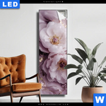 Leuchtbild Romantische Pfingstrosen Schmal Produktvorschau mit dem Bild Romantische Pfingstrosen im Format Schmal.