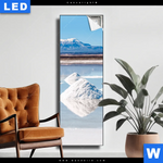 Leuchtbild Salzlandschaft In Den Anden Schmal Produktvorschau mit dem Bild Salzlandschaft in den Anden im Format Schmal.