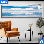 Leuchtbild Salzsee In Bolivien Panorama Produktvorschau mit dem Bild Salzsee in Bolivien im Format Panorama.