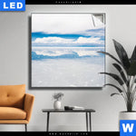 Leuchtbild Salzsee In Bolivien Quadrat Produktvorschau mit dem Bild Salzsee in Bolivien im Format Quadrat.