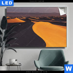 Leuchtbild Sandduenen Querformat Produktvorschau mit dem Bild Sanddünen im Format Querformat.