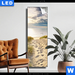 Leuchtbild Sandpfad Zum Nordseestrand Schmal Produktvorschau mit dem Bild Sandpfad zum Nordseestrand im Format Schmal.