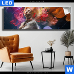 Leuchtbild Schlafende Nixe Panorama Produktvorschau mit dem Bild Schlafende Nixe im Format Panorama.