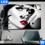 Leuchtbild Schoene Geheimnisvolle Querformat Produktvorschau mit dem Bild Schöne Geheimnisvolle im Format Querformat.