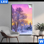 Leuchtbild Schoene Winterlandschaft Hochformat Produktvorschau mit dem Bild Schöne Winterlandschaft im Format Hochformat.