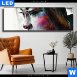 Leuchtbild Schoenes Maedchen Panorama Produktvorschau mit dem Bild Schönes Mädchen im Format Panorama.