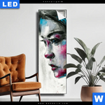 Leuchtbild Schoenes Maedchen Schmal Produktvorschau mit dem Bild Schönes Mädchen im Format Schmal.