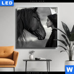 Leuchtbild Seelenblick Quadrat Produktvorschau mit dem Bild Seelenblick im Format Quadrat.