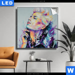 Leuchtbild Sinnliche Schoenheit Quadrat Produktvorschau mit dem Bild Sinnliche Schönheit im Format Quadrat.