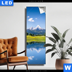 Leuchtbild Sommerlandschaft In Den Alpen Schmal Produktvorschau mit dem Bild Sommerlandschaft in den Alpen im Format Schmal.