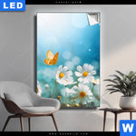 Leuchtbild Sommerwiese Mit Schmetterlingen Hochformat Produktvorschau mit dem Bild Sommerwiese mit Schmetterlingen im Format Hochformat.